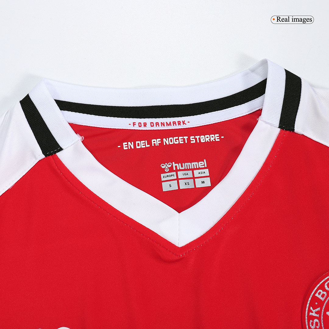 Men's Replica Denmark Home Soccer Jersey Shirt 2023 | Pro Jersey Shop