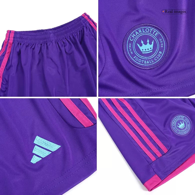 Kids Charlotte FC Away Soccer Jersey Kit (Jersey+Shorts) 2023 - Pro Jersey Shop