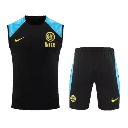 Men's Inter Milan Soccer Sleeveless Training Kit (Top+Shorts) 2023/24 - Pro Jersey Shop