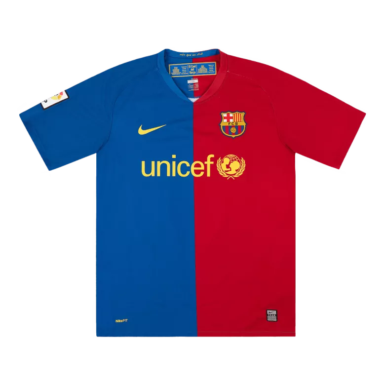 Men's Retro 2008/09 Barcelona Home Soccer Jersey Shirt - Pro Jersey Shop