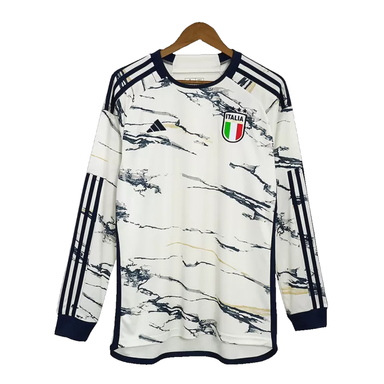 Men's Italy Away Long Sleeves Soccer Jersey Shirt 2023/24 - Fan Version - Pro Jersey Shop