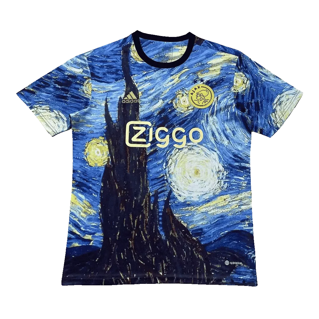 Men's Replica Ajax x Van Gogh The Starry Night Edition Soccer Jersey Shirt 2023/24 Adidas - Pro Jersey Shop