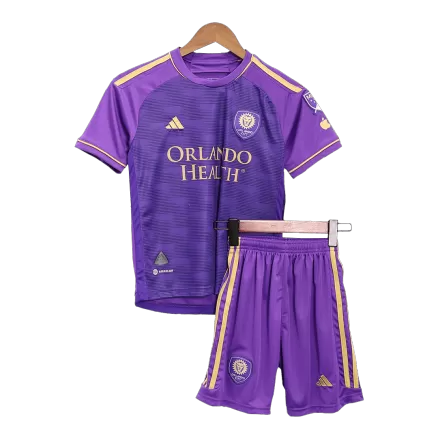 Kids Orlando City Home Soccer Jersey Kit (Jersey+Shorts) 2023 - Pro Jersey Shop