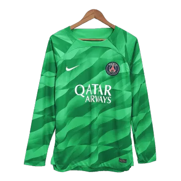 Men's Replica PSG Goalkeeper Long Sleeves Soccer Jersey Shirt 2023/24 Nike - Pro Jersey Shop