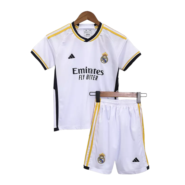Kids Real Madrid Home Soccer Jersey Kit (Jersey+Shorts) 2023/24 - Pro Jersey Shop