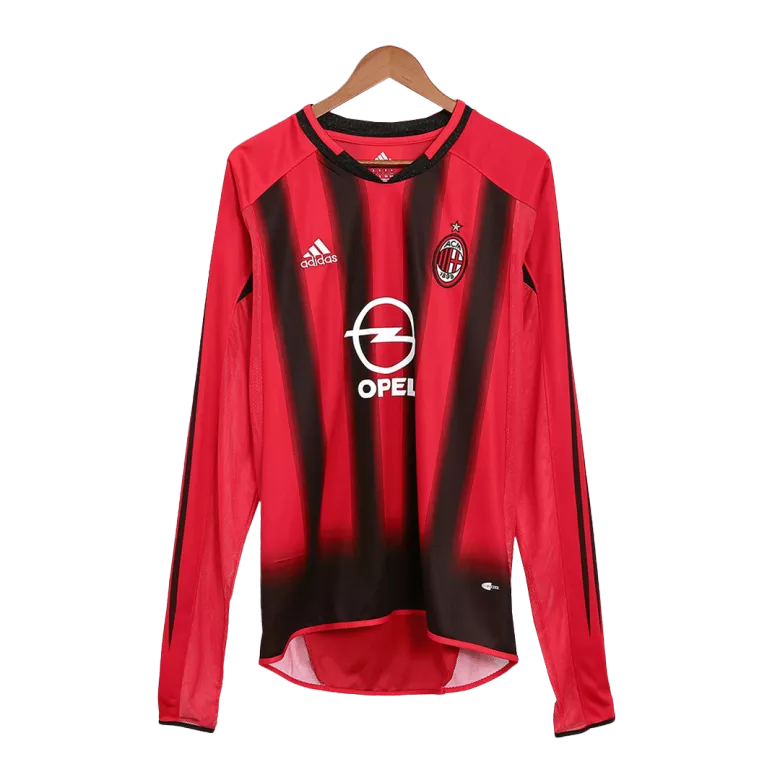 Men's Retro 2004/05 AC Milan Home Long Sleeves Soccer Jersey Shirt - Fan Version - Pro Jersey Shop
