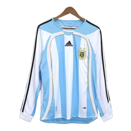 Men's Retro 2006 Argentina Home Long Sleeves Soccer Jersey Shirt - Fan Version - Pro Jersey Shop