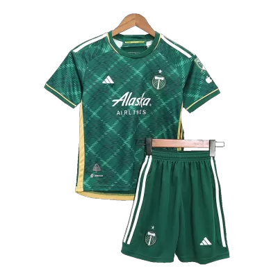 Kids Portland Timbers Home Soccer Jersey Kit (Jersey+Shorts) 2023 - Pro Jersey Shop