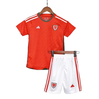 Kids Wales Home Soccer Jersey Kit (Jersey+Shorts) 2022 - Pro Jersey Shop