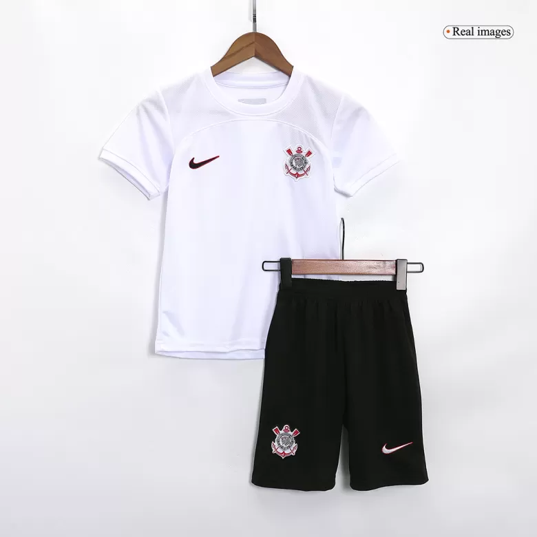 Kids Corinthians Home Soccer Jersey Kit (Jersey+Shorts) 2023/24 - Pro Jersey Shop