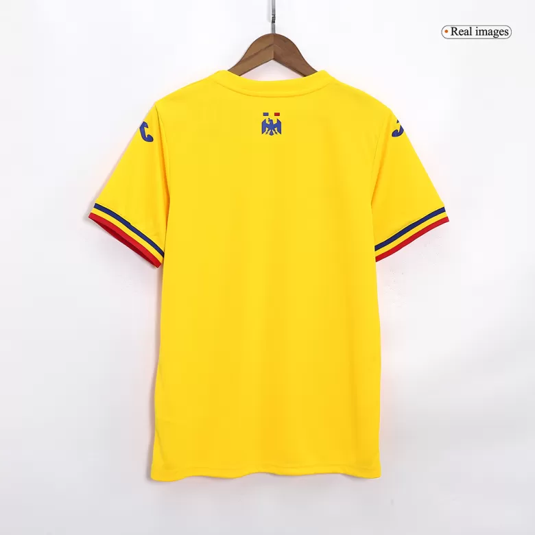 Men's Romania Home Soccer Jersey Shirt 2023 - Fan Version - Pro Jersey Shop