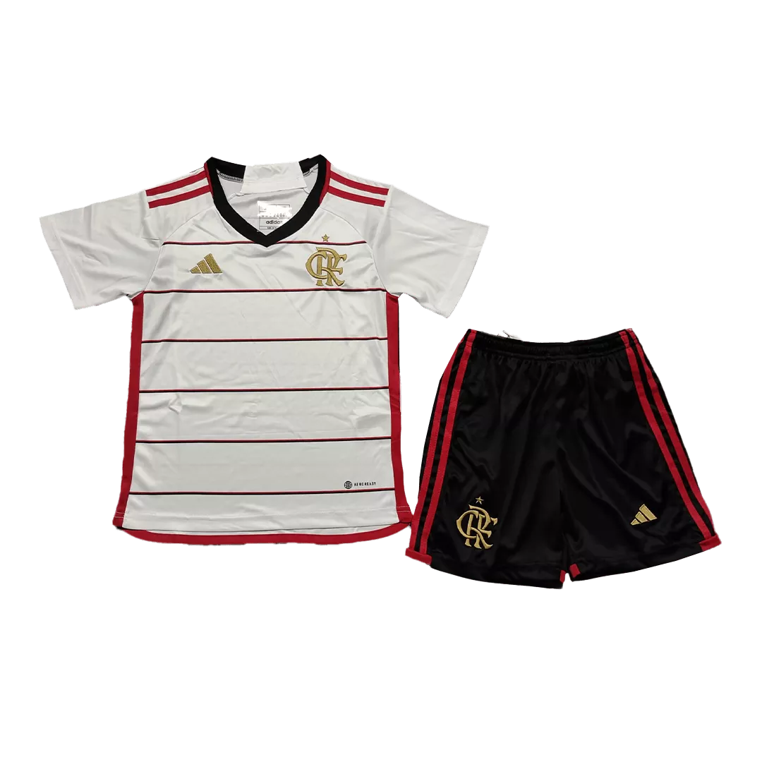 Kids CR Flamengo Away Soccer Jersey Kit (Jersey+Shorts) 2023/24 Adidas - Pro Jersey Shop