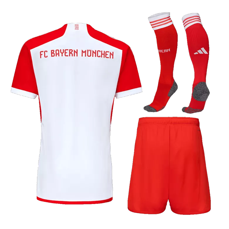 Men's Bayern Munich Home Soccer Jersey Whole Kit (Jersey+Shorts+Socks) 2023/24 - Fan Version - Pro Jersey Shop