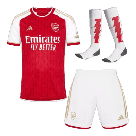 Men's Arsenal Home Soccer Jersey Whole Kit (Jersey+Shorts+Socks) 2023/24 - Fan Version - Pro Jersey Shop