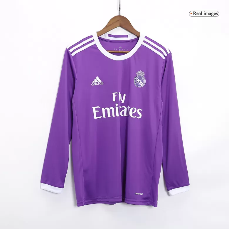 Men's Retro 2016/17 Real Madrid Away Long Sleeves Soccer Jersey Shirt - Fan Version - Pro Jersey Shop