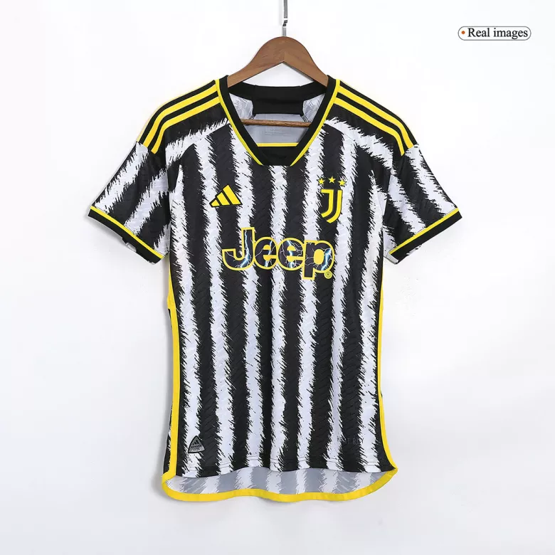 Men's Authentic Juventus Home Soccer Jersey Kit (Jersey+Shorts) 2023/24 - Pro Jersey Shop
