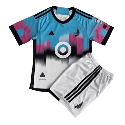 Kids Minnesota United FC Away Soccer Jersey Kit (Jersey+Shorts) 2023 - Pro Jersey Shop