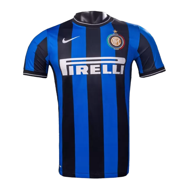 Men's Retro 2009/10 Inter Milan Home Soccer Jersey Shirt Nike Pro Jersey Shop