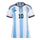 Women's Replica MESSI #10 Argentina Home Soccer Jersey Shirt 2022 - Pro Jersey Shop