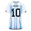 Women's MESSI #10 Argentina 3 Stars Home Soccer Jersey Shirt 2022 - Fan Version - Pro Jersey Shop