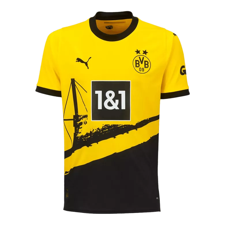 Men's Borussia Dortmund Home Soccer Jersey Whole Kit (Jersey+Shorts+Socks) 2023/24 - Fan Version - Pro Jersey Shop