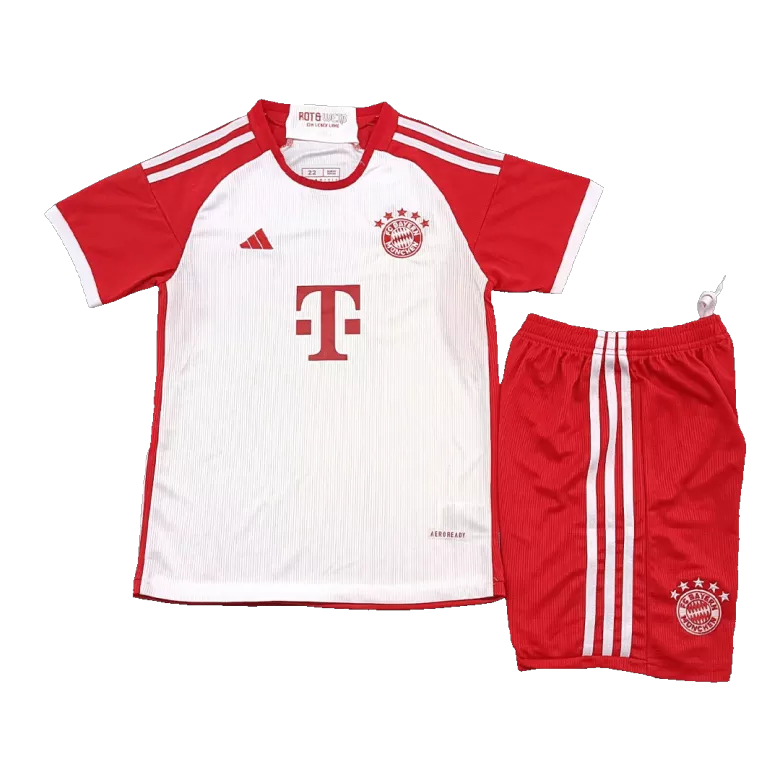 Kids's Bayern Munich Home Soccer Jersey Whole Kit (Jersey+Shorts+Socks) 2023/24 - Fan Version - Pro Jersey Shop