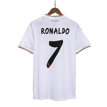 Men's Retro 2013/14 RONALDO #7 Real Madrid Home Soccer Jersey Shirt - Pro Jersey Shop