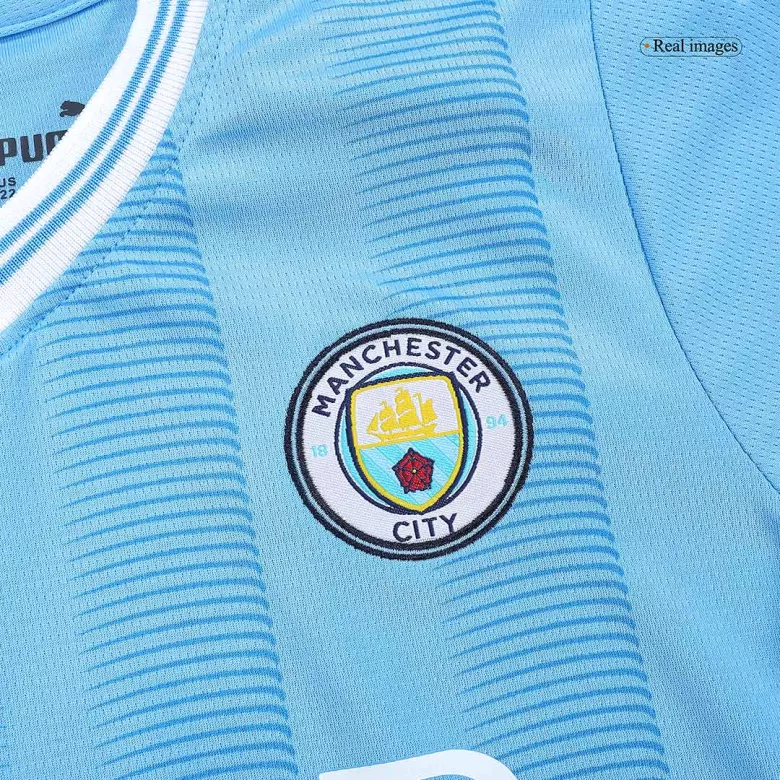Kids Manchester City Home Soccer Jersey Whole Kit (Jersey+Shorts+Socks) 2023/24 - Pro Jersey Shop