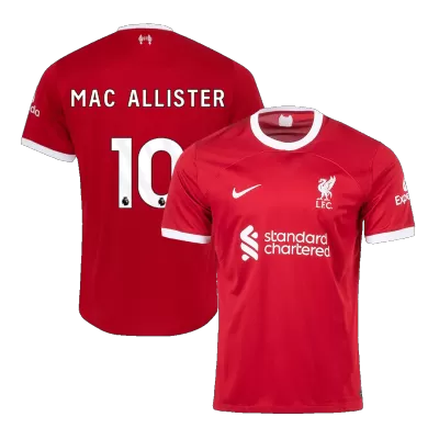 Men's MAC ALLISTER #10 Liverpool Home Soccer Jersey Shirt 2023/24 - Fan Version - Pro Jersey Shop