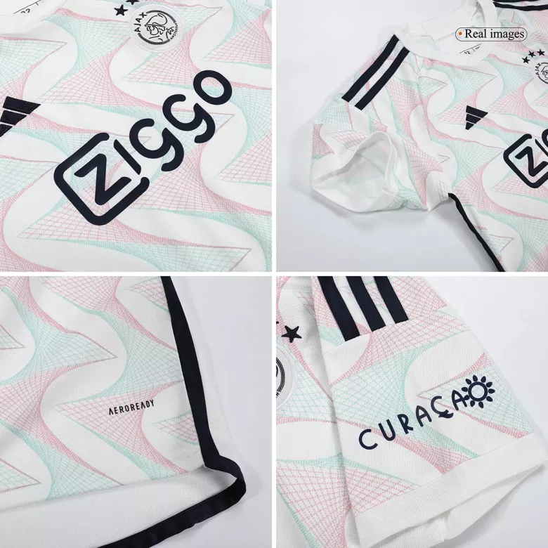 Kids Ajax Away Soccer Jersey Kit (Jersey+Shorts) 2023/24 - Pro Jersey Shop