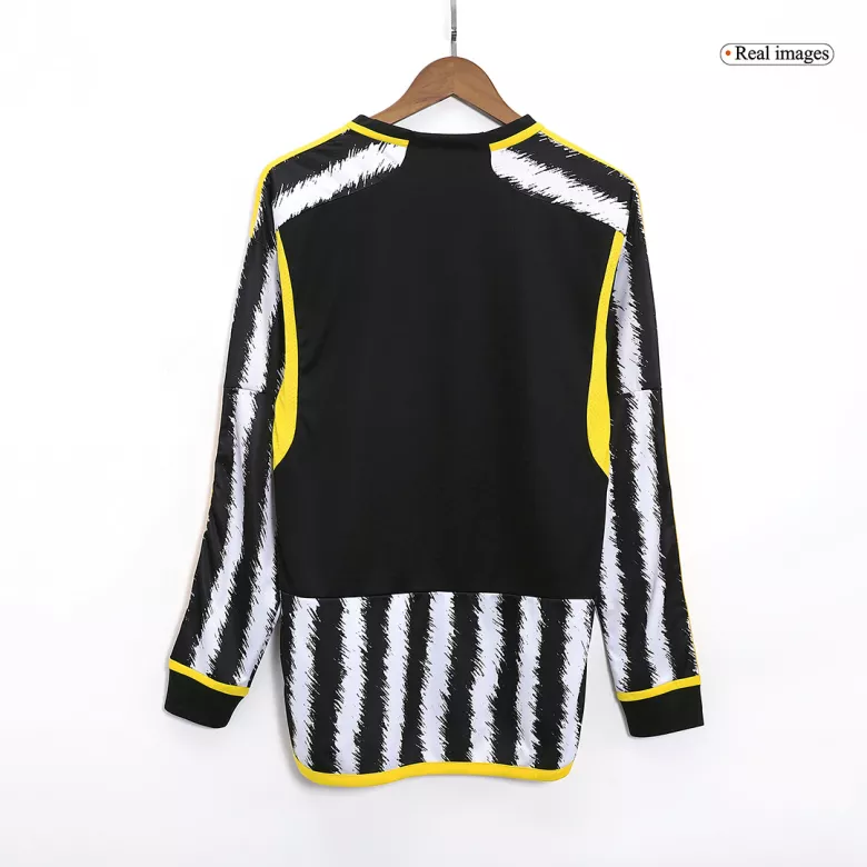 Men's Juventus Home Long Sleeves Soccer Jersey Shirt 2023/24 - Fan Version - Pro Jersey Shop