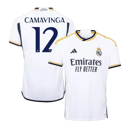 Premium Quality Men's CAMAVINGA #12 Real Madrid Home Soccer Jersey Shirt 2023/24 - Fan Version - Pro Jersey Shop