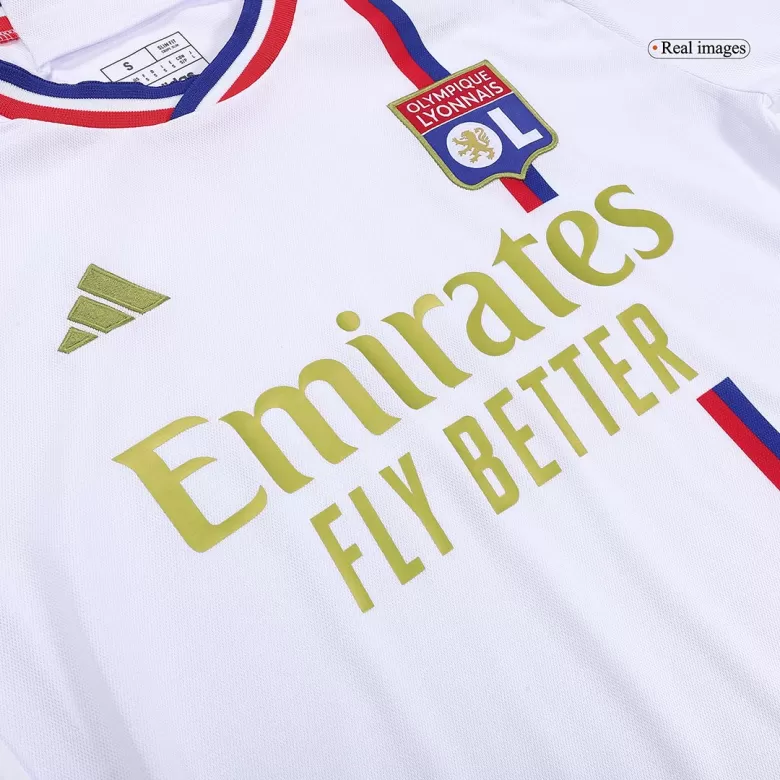 Men's Olympique Lyonnais Home Soccer Jersey Shirt 2023/24 - Fan Version - Pro Jersey Shop