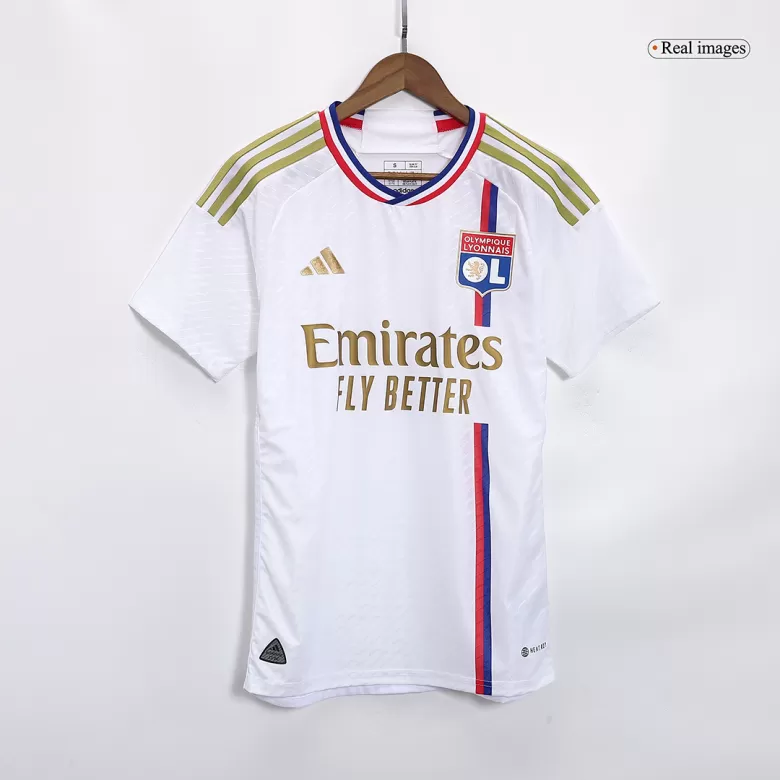 Men's Authentic Olympique Lyonnais Home Soccer Jersey Shirt 2023/24 - Pro Jersey Shop