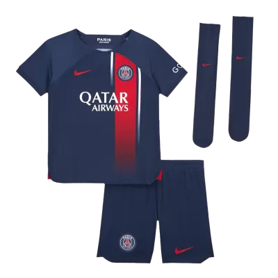 Kids PSG Home Soccer Jersey Whole Kit (Jersey+Shorts+Socks) 2023/24 - Pro Jersey Shop