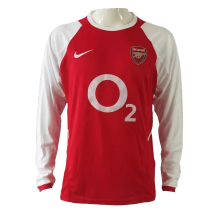 Men's Retro 02/04 Arsenal Home Long Sleeves Soccer Jersey Shirt - Fan Version - Pro Jersey Shop
