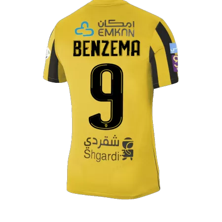 Men's BENZEMA #9 Al Ittihad Saudi Home Soccer Jersey Shirt 2022/23 - Fan Version - Pro Jersey Shop