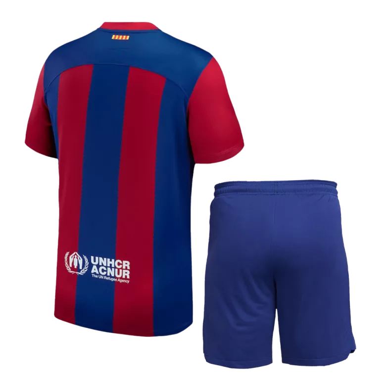 Men's Barcelona Home Soccer Jersey Whole Kit (Jersey+Shorts+Socks) 2023/24 - Fan Version - Pro Jersey Shop