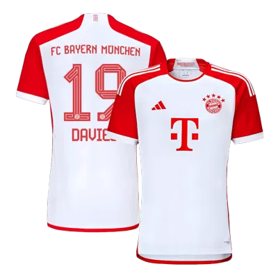 Men's DAVIES #19 Bayern Munich Home Soccer Jersey Shirt 2023/24 - Fan Version - Pro Jersey Shop