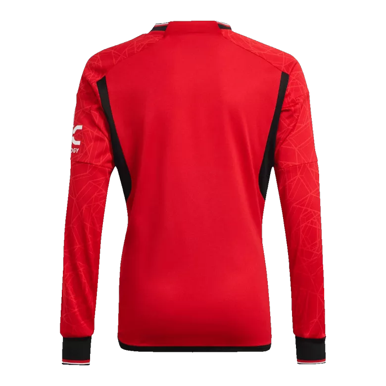 Men's MOUNT #7 Manchester United Home Long Sleeves Soccer Jersey Shirt 2023/24 - Fan Version - Pro Jersey Shop