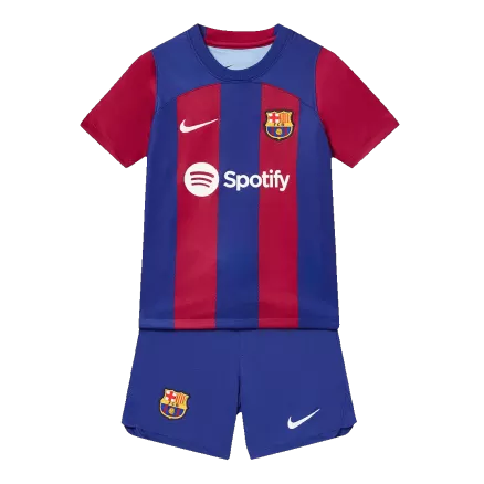 Kids Barcelona Home Soccer Jersey Kit (Jersey+Shorts) 2023/24 - Pro Jersey Shop
