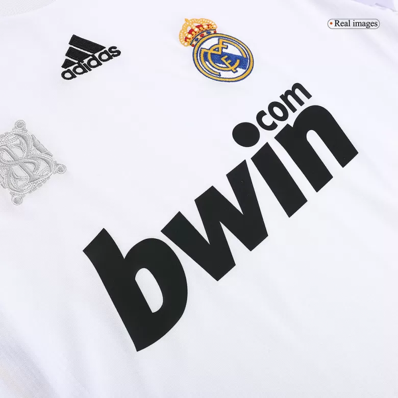 Men's Retro 2009/10 Real Madrid Home Long Sleeves Soccer Jersey Shirt - Fan Version - Pro Jersey Shop