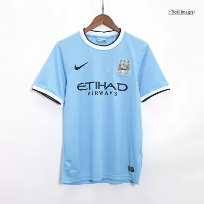 Men's Retro 2013/14 Manchester City Home Soccer Jersey Shirt - Pro Jersey Shop