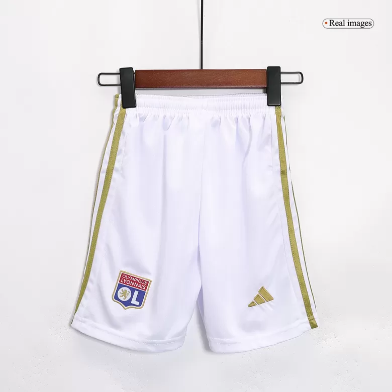 Kids Olympique Lyonnais Home Soccer Jersey Kit (Jersey+Shorts) 2023/24 - Pro Jersey Shop