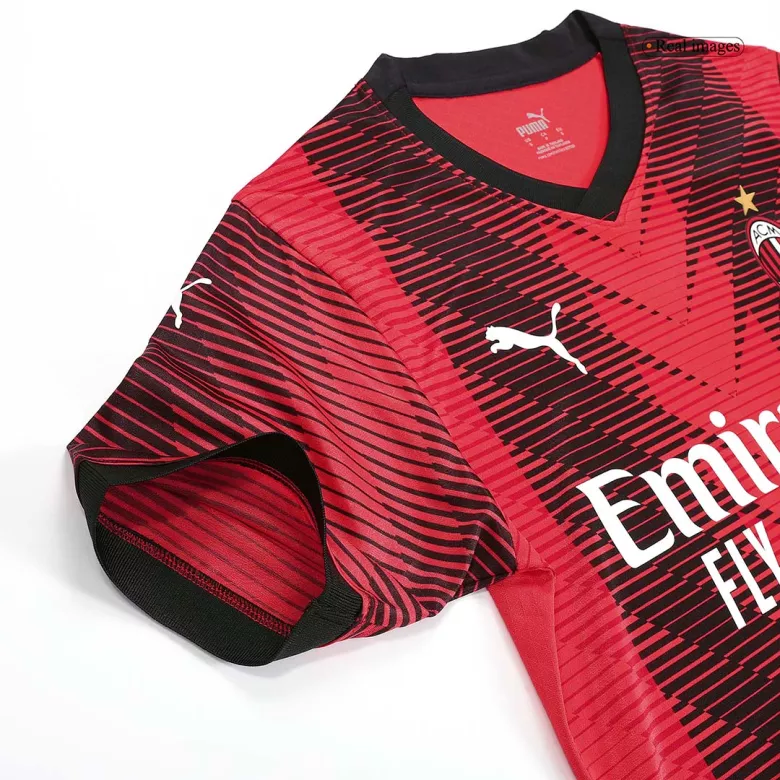 Men's Authentic PULISIC #11 AC Milan Home Soccer Jersey Shirt 2023/24 - Pro Jersey Shop
