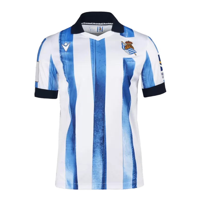 Men's Real Sociedad Home Soccer Jersey Shirt 2023/24 - Fan Version - Pro Jersey Shop