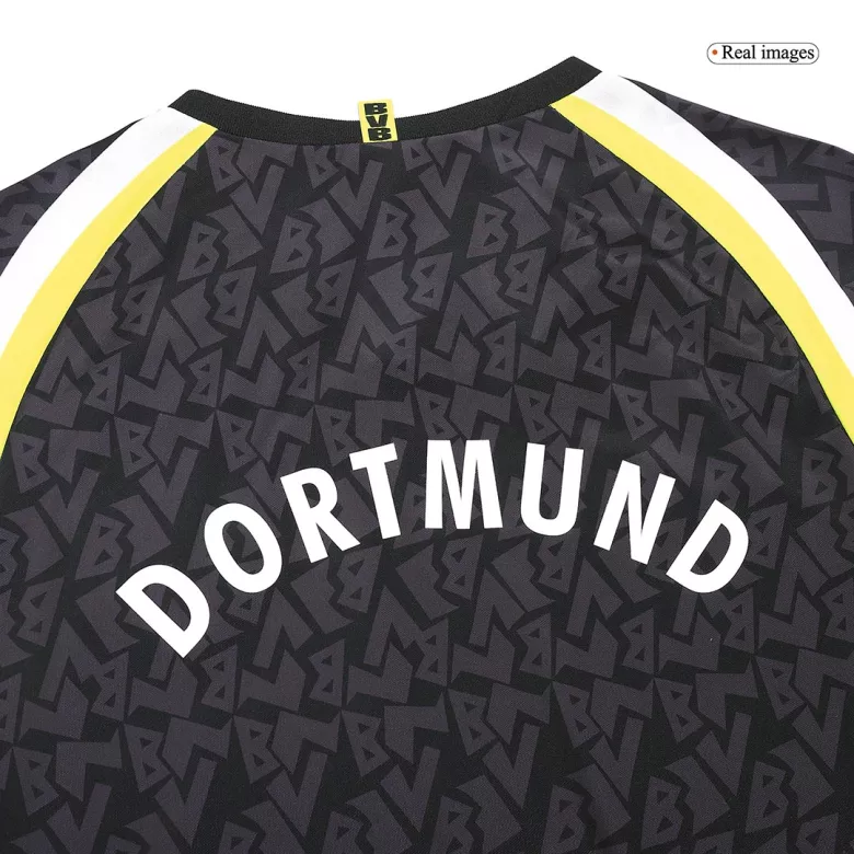 Men's Retro 1995/96 Borussia Dortmund Away Long Sleeves Soccer Jersey Shirt - Fan Version - Pro Jersey Shop