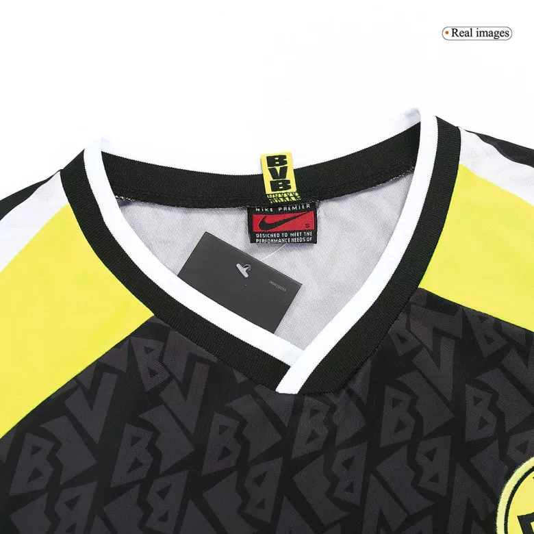 Men's Retro 1995/96 Borussia Dortmund Away Long Sleeves Soccer Jersey Shirt - Fan Version - Pro Jersey Shop