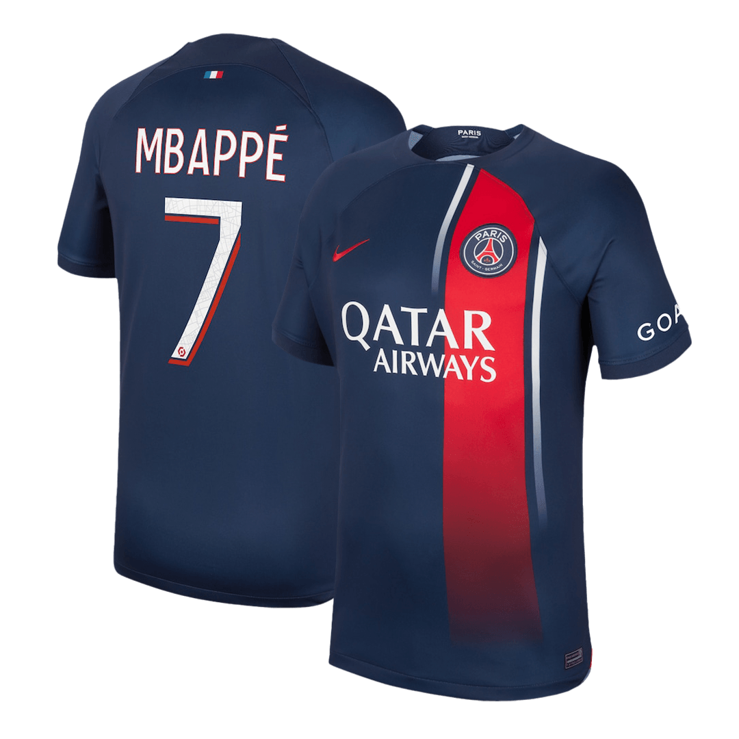 2019/20 PSG UCL Home Jersey #7 Mbappe XL Paris Saint Germain