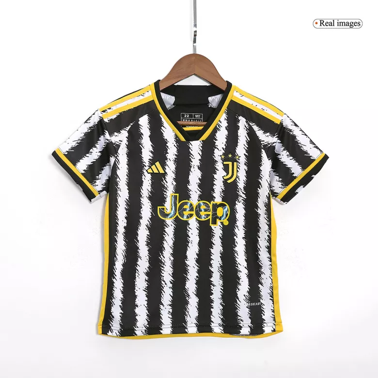 Kids Juventus Home Soccer Jersey Kit (Jersey+Shorts) 2023/24 - Pro Jersey Shop